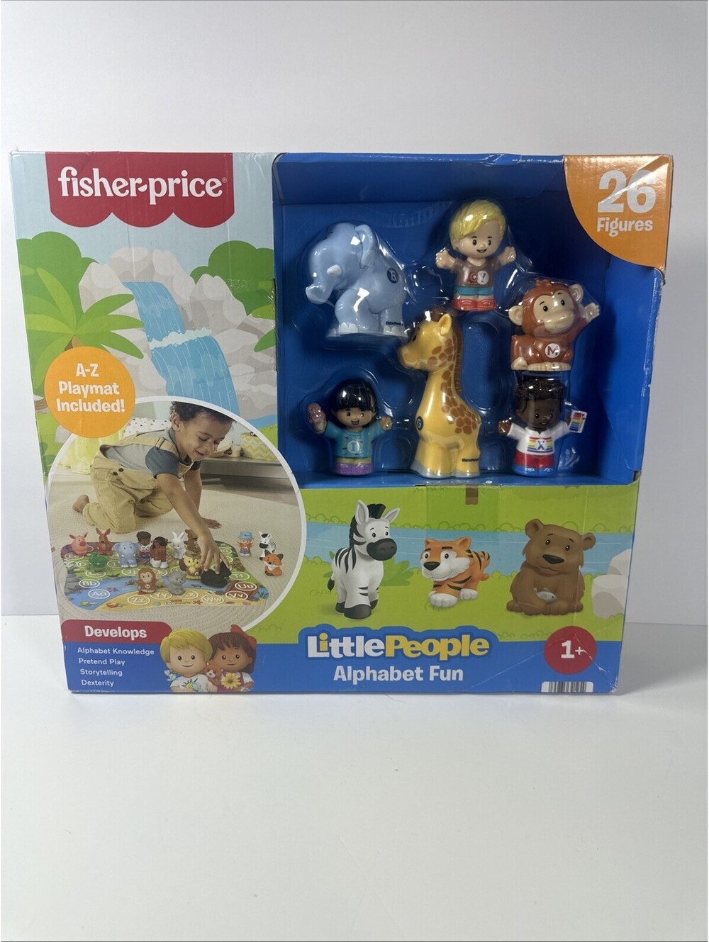 Fisher Price Little People Alphabet Fun Zoo Play Mat 26 Figures a to z New Box